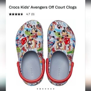 CROCS Kids' Avengers Clogs - Red and Blue